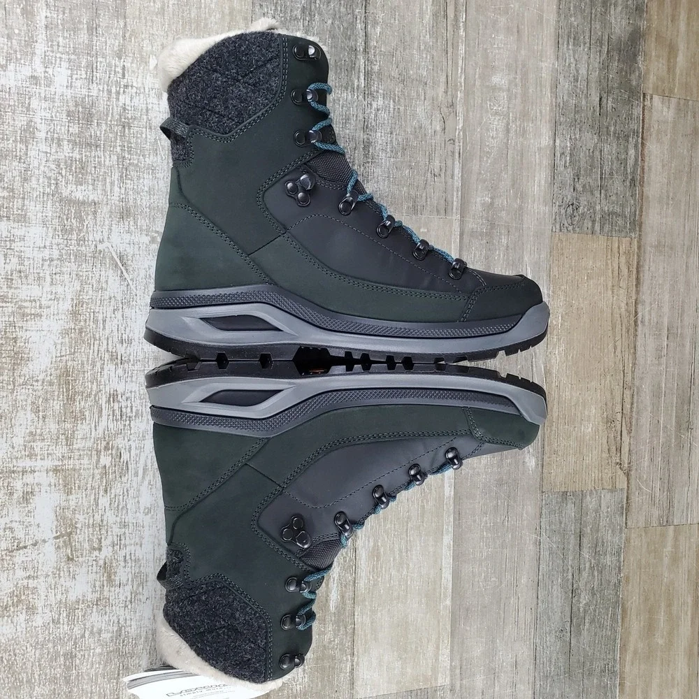 Lowa Renegade Evo Ice GTX Womens Winter Boots Sz 8.5 Anthracite Petrol‎ Hiking